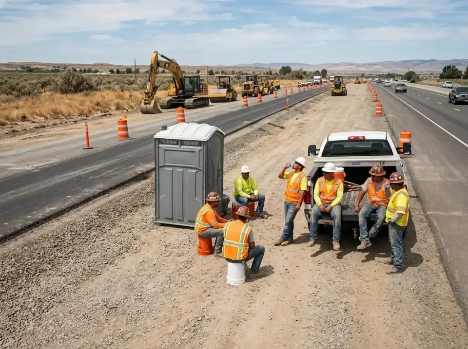 highway-road-construction-crew-007 — frequently asked questions, Porta Potty and Restroom Rentals in Wood-Ridge, NJ